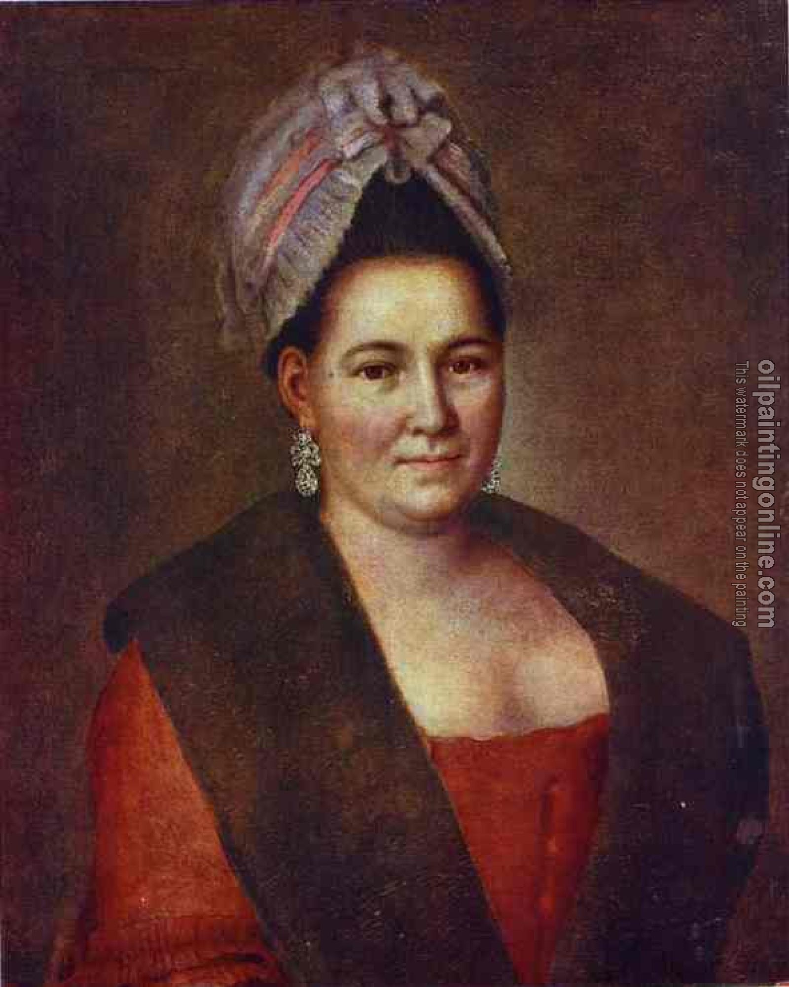 Antropov, Aleksei - Portrait of an Unknown Woman